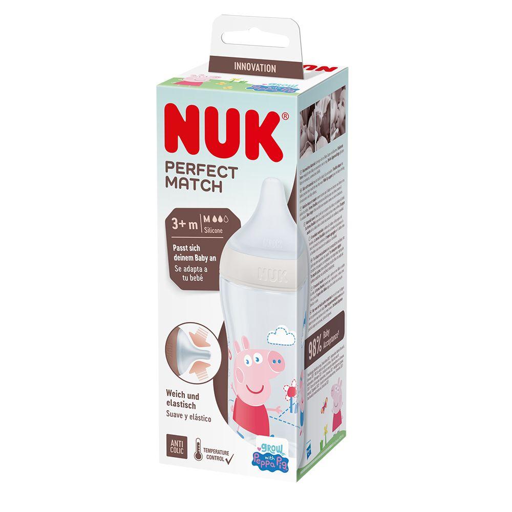 NUK flašica sa indikatorom temperature Peppa Pig