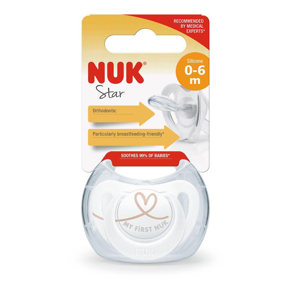 NUK varalica silikon Star 0–6 meseci