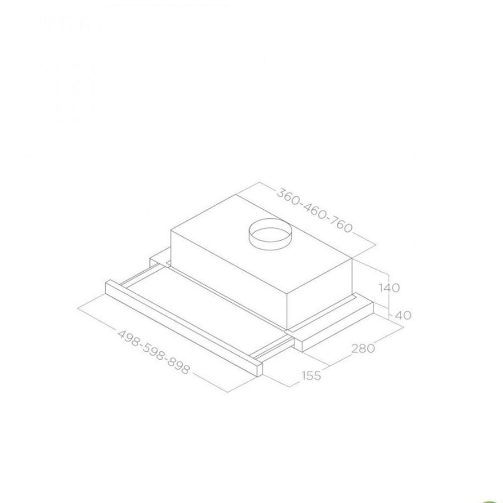 Pogled sa strane i dimenzije aspiratora – Boss online