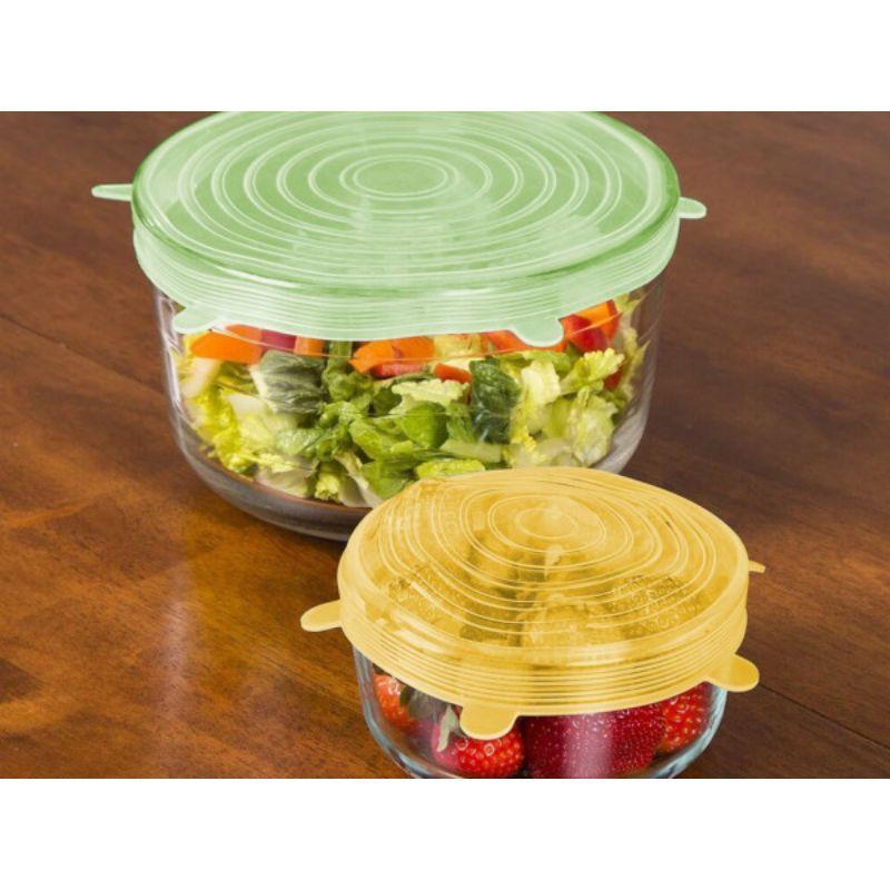 Set silikonskih poklopaca 12 kom C102COC101 rastegljivi BPA free za posude i čaše