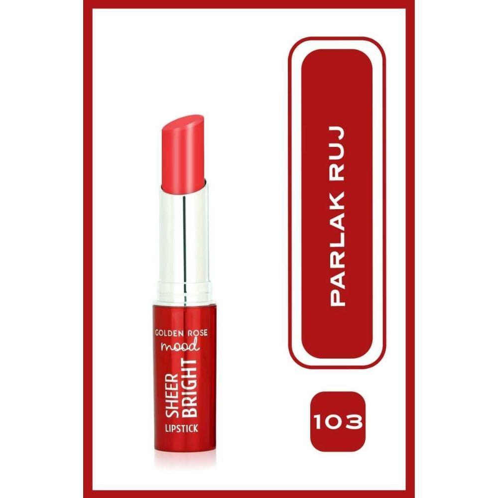 sheer bright ruz za usne golden rose 103