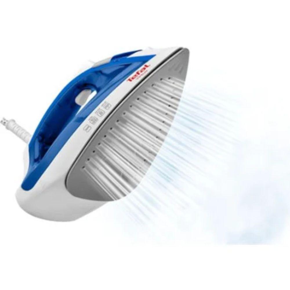 Tefal FV1711 Virtuo pegla na paru – 1800 W – bela i plava – praktična pegla sa nelepljivom pločom i sistemom protiv kapanja