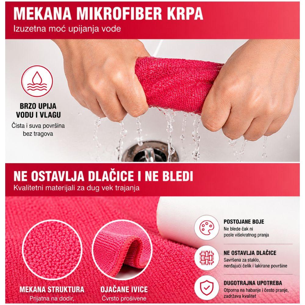 upijajuća mikrofiber krpa za domaćinstvo